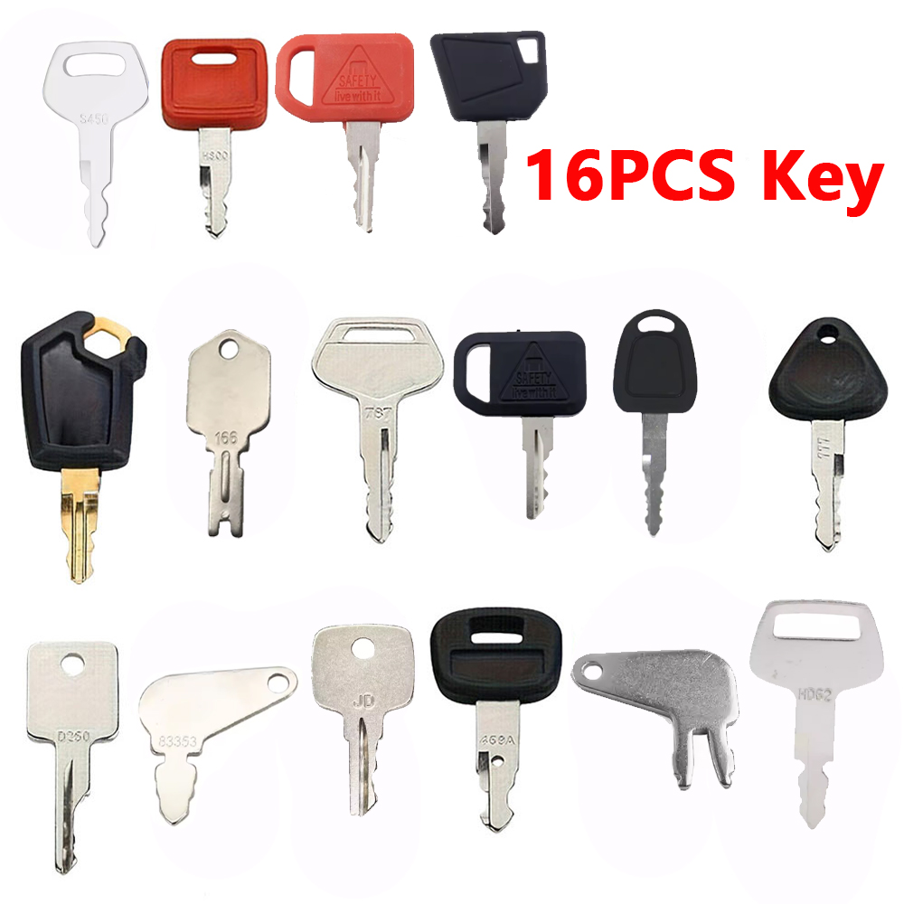 Heavy Equipment Keys Master Set - 16개입 중장비 키 세트 (CAT, John
