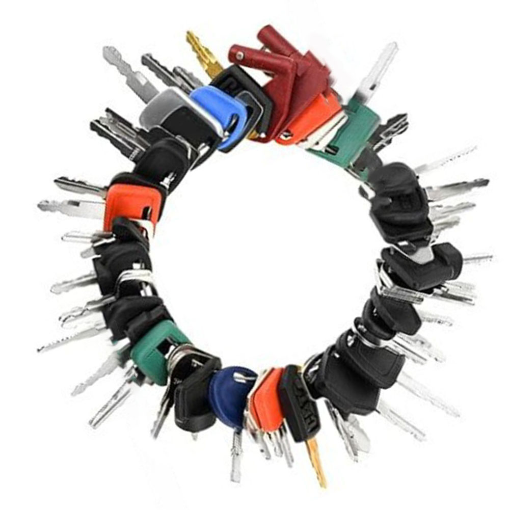 Heavy Equipment Keys Master Set - 50개 중장비 키 마스터 세트, 캐터필러