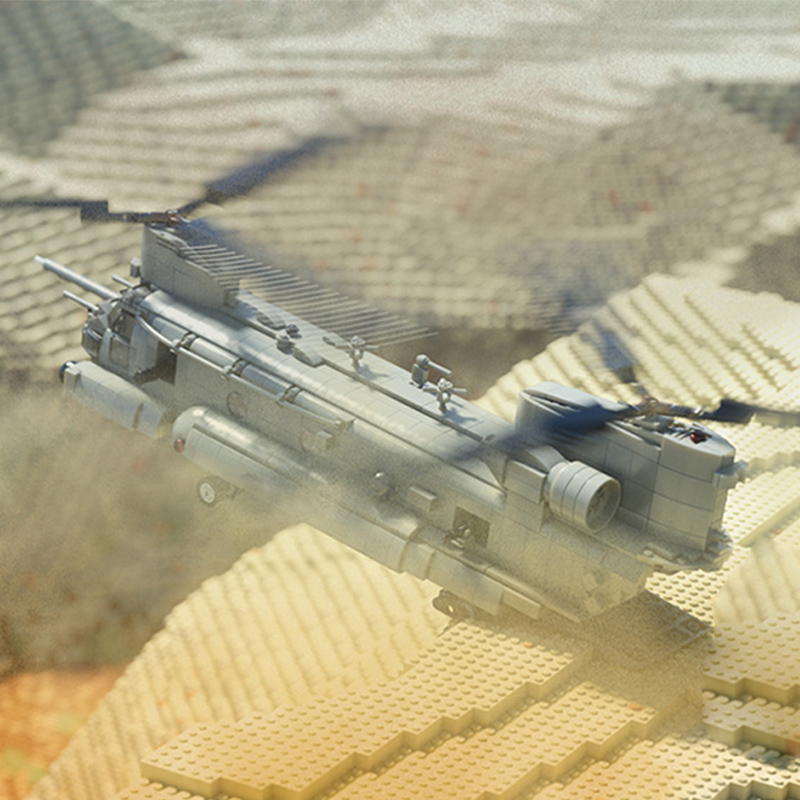 MH-47G 중형 헬리콥터 모델 MOC 빌딩 블록 전쟁 - Heavy Equipment Games 리뷰 및 가격