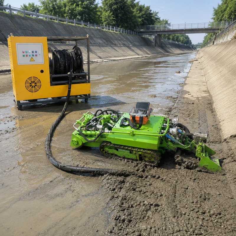 헤비듀티 크롤러 청소 로봇 준설 장비 원격 제어 준설기 - Heavy Equipment Service 리뷰 및 가격
