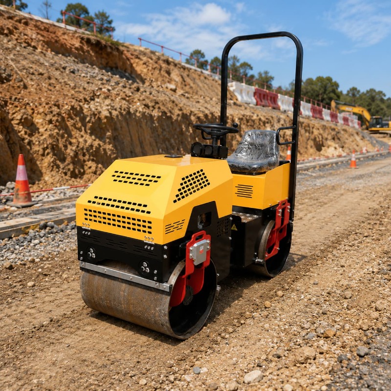 더블 드럼 진동 로드롤러 콤팩터 중장비 건설 장비 아스 - Heavy Equipment And Machinery 리뷰 및 가격
