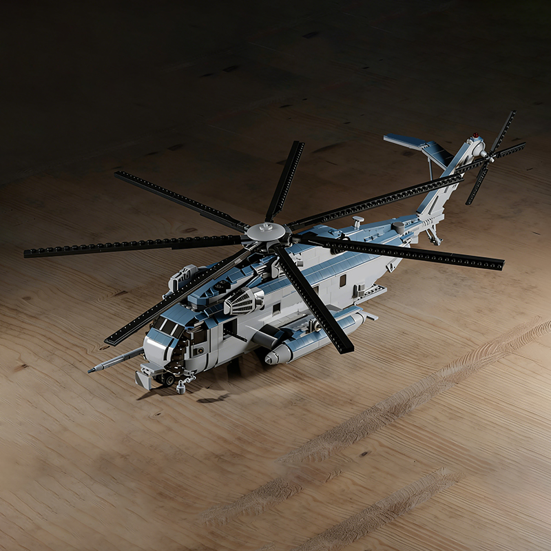 CH-53E 헤비 리프트 헬리콥터 모델 MOC 빌딩 블 - Heavy Equipment Games 리뷰 및 가격