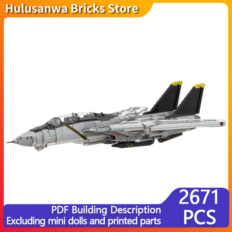 F-14A 중형 전투기 모델 MOC 빌딩 블록 전쟁 장 - Heavy Equipment Games 리뷰 및 가격