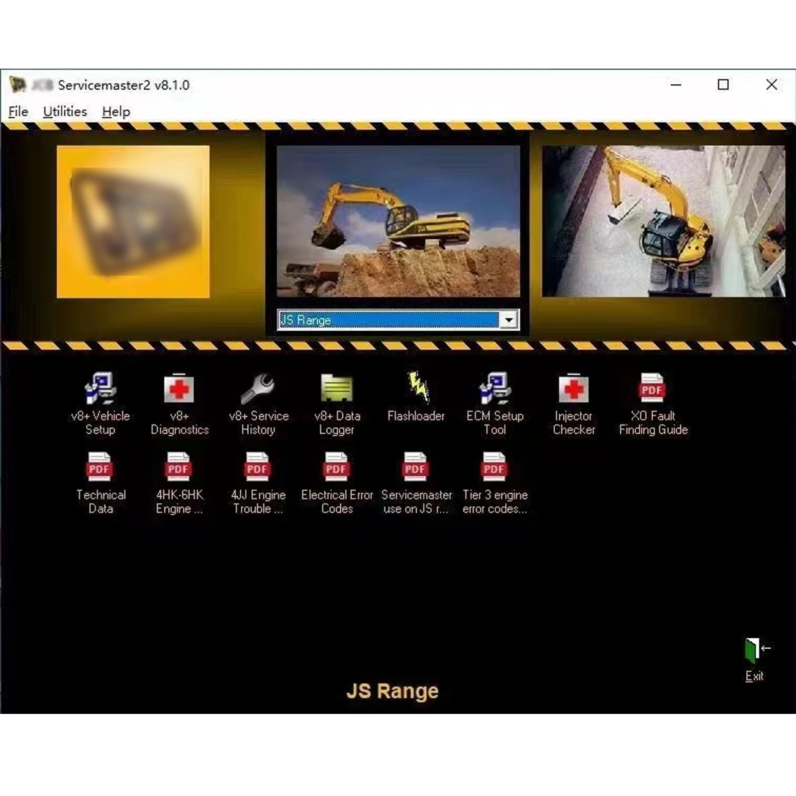 JCB 전자 서비스 마스터 4는 JCB 굴삭기 로더 중 - Heavy Equipment Service 리뷰 및 가격