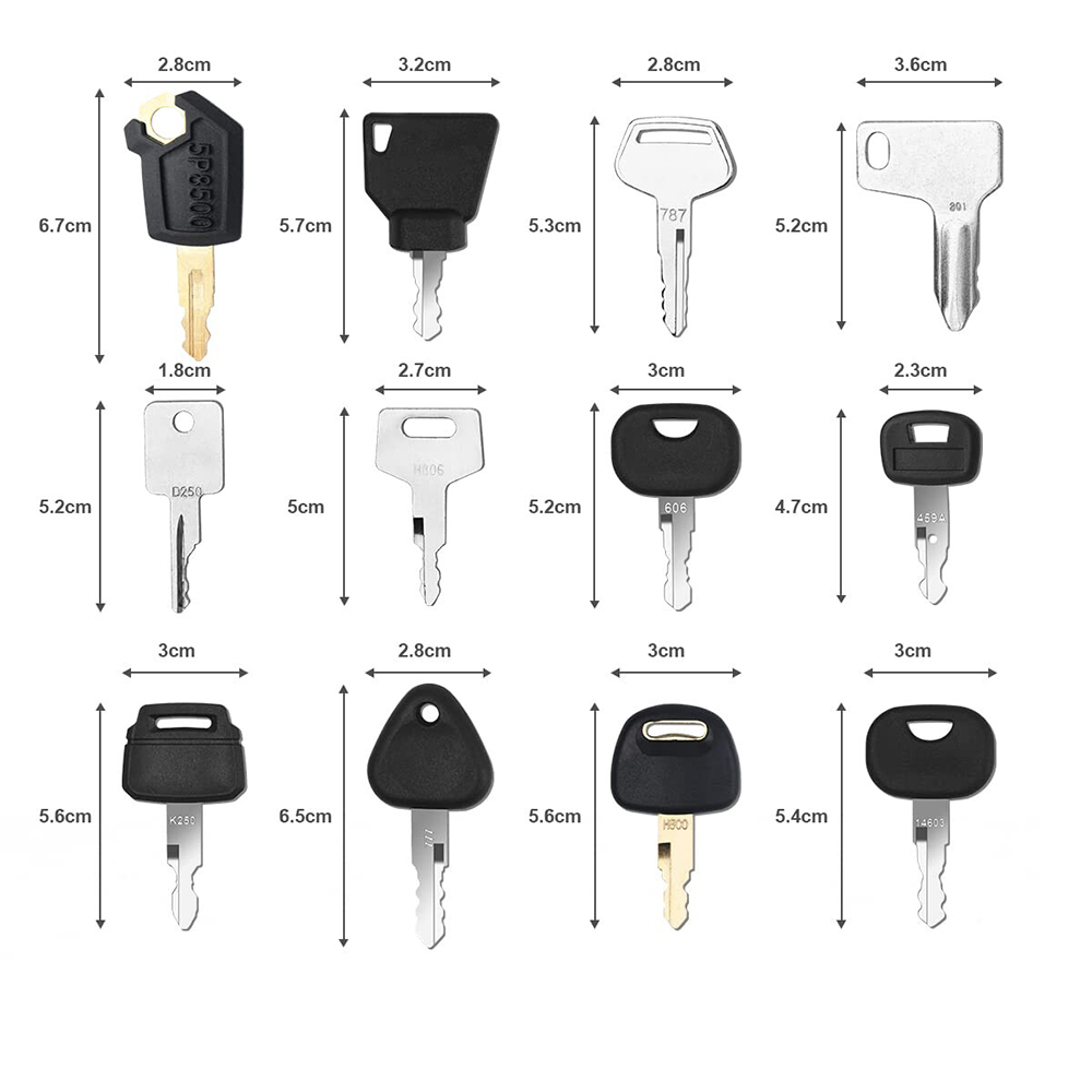 12Pcs 중장비 건설 점화 키 세트 농업용 기계 키  - Heavy Equipment Keys Master Set 리뷰 및 가격