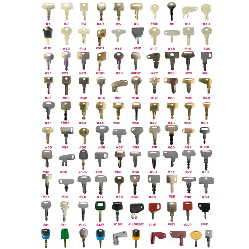 100키 그랜드 건설 장비 점화 세트 (다양한 브랜드  - Heavy Equipment Keys Master Set 리뷰 및 가격